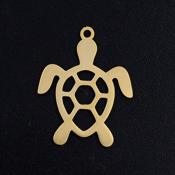 PandaHall 201 Stainless Steel Pendants, Turtle, Golden, 23x18.5x1mm, Hole: 1.5mm 201 Stainless Steel Tortoise
PandaHall 201 Stainless Steel Pendants, Turtle, Golden, 23x18.5x1mm, Hole: 1.5mm 201 Stainless Steel Tortoise