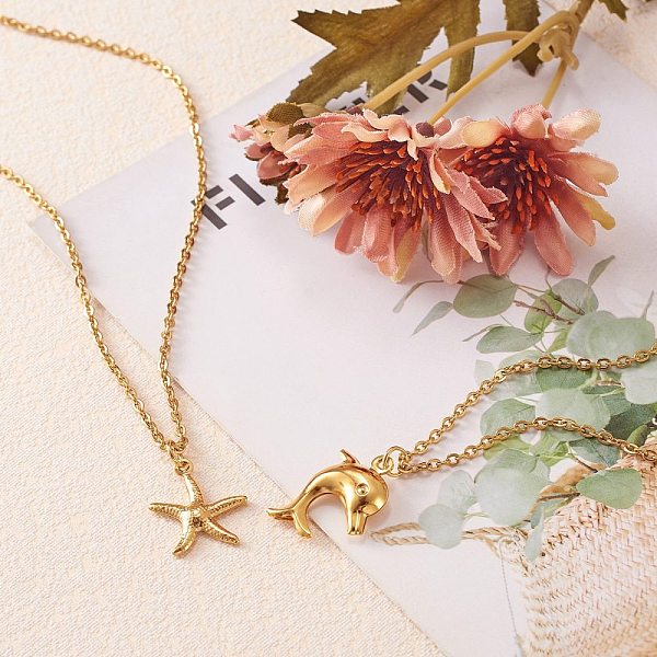 PandaHall Mixed Shapes Pendant Necklaces, with 304 Stainless Steel Pendants & Cable Chains, Brass Spring Ring Clasps, Golden, 16.06 inch...
PandaHall Mixed Shapes Pendant Necklaces, with 304 Stainless Steel Pendants & Cable Chains, Brass Spring Ring Clasps, Golden, 16.06 inch...