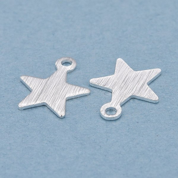 PandaHall Brass Charms, Star, 925 Sterling Silver Plated, 9x8x0.5mm, Hole: 1mm Brass Star
PandaHall Brass Charms, Star, 925 Sterling Silver Plated, 9x8x0.5mm, Hole: 1mm Brass Star