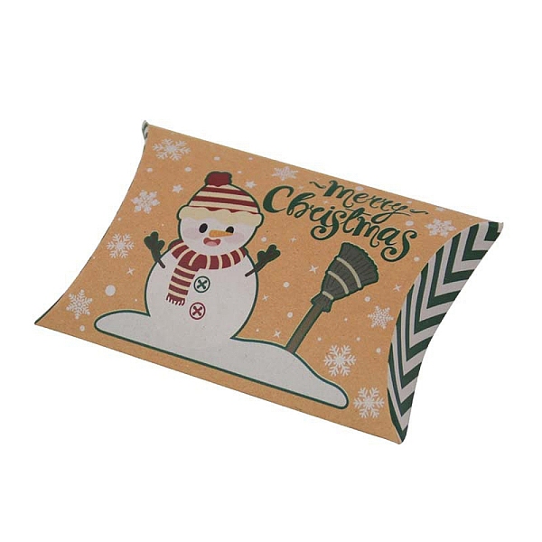 PandaHall Christmas Theme Cardboard Candy Pillow Boxes, Cartoon Snowman Candy Snack Gift Box, Floral White, Fold: 7.3x11.9x2.6cm Paper...
PandaHall Christmas Theme Cardboard Candy Pillow Boxes, Cartoon Snowman Candy Snack Gift Box, Floral White, Fold: 7.3x11.9x2.6cm Paper...