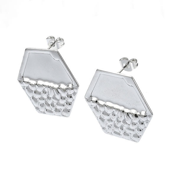 PandaHall 201 Stainless Steel Stud Earrings, with 304 Stainless Steel Pins, Textured Hexagon, Stainless Steel Color, 23x26mm 201 Stainless...
PandaHall 201 Stainless Steel Stud Earrings, with 304 Stainless Steel Pins, Textured Hexagon, Stainless Steel Color, 23x26mm 201 Stainless...