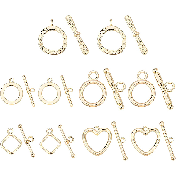 PandaHall BENECREAT 20 Sets 5 Styles Metal Alloy Toggle Clasps, Golden Toggle Clasps Toggle Jewelry Clasps for Necklace Chain Bracelets...
PandaHall BENECREAT 20 Sets 5 Styles Metal Alloy Toggle Clasps, Golden Toggle Clasps Toggle Jewelry Clasps for Necklace Chain Bracelets...