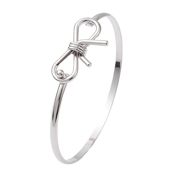 PandaHall Bowknot Brass Bangles, Long-Lasting Plated, Lead Free & Cadmium Free, Platinum, Inner Diameter: 2-3/8x2 inch(6x5cm) Brass Bowknot
PandaHall Bowknot Brass Bangles, Long-Lasting Plated, Lead Free & Cadmium Free, Platinum, Inner Diameter: 2-3/8x2 inch(6x5cm) Brass Bowknot