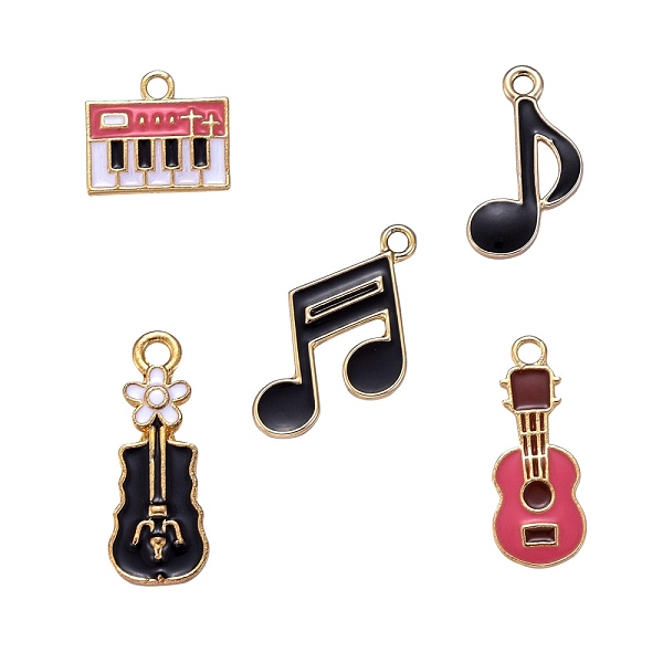 PandaHall 30Pcs 5 Style Light Gold Plated Music Theme Alloy Enamel Pendants, Electronic Organ & Eighth note & Sixteenth note & Violin &..., Multicolor
PandaHall 30Pcs 5 Style Light Gold Plated Music Theme Alloy Enamel Pendants, Electronic Organ & Eighth note & Sixteenth note & Violin &..., Multicolor