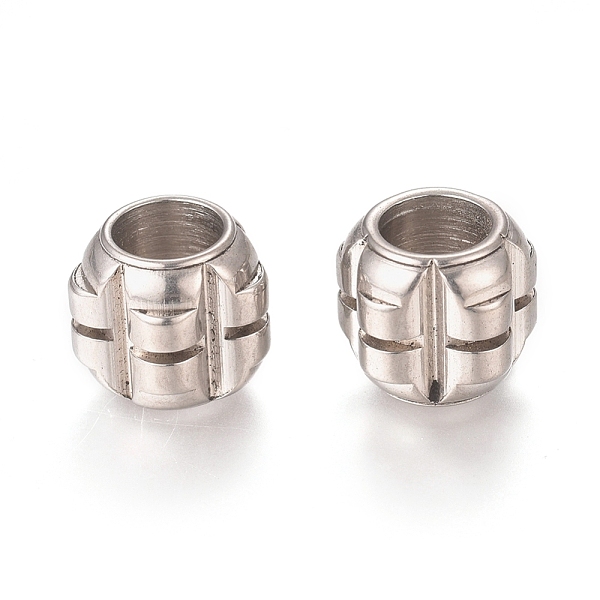 PandaHall 304 Stainless Steel Beads, Large Hole Beads, Rondelle, Stainless Steel Color, 11.5x9.5mm, Hole: 6.2mm 304 Stainless Steel Rondelle
PandaHall 304 Stainless Steel Beads, Large Hole Beads, Rondelle, Stainless Steel Color, 11.5x9.5mm, Hole: 6.2mm 304 Stainless Steel Rondelle
