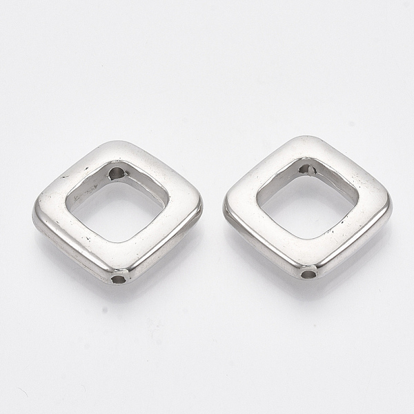 PandaHall CCB Plastic Bead Frames, Rhombus, Platinum, 25x25.5x5mm, Hole: 1.8mm, Inner Diameter: 14x14mm, about 350pcs/500g Plastic Rhombus
PandaHall CCB Plastic Bead Frames, Rhombus, Platinum, 25x25.5x5mm, Hole: 1.8mm, Inner Diameter: 14x14mm, about 350pcs/500g Plastic Rhombus