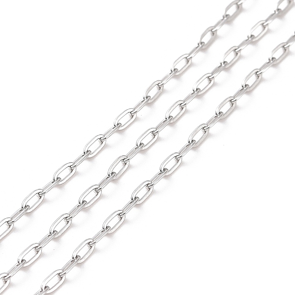 PandaHall 304 Stainless Steel Cable Chains, Unwelded, with Spool, Stainless Steel Color, 3x1.6x0.4mm, about 32.81 Feet(10m)/Roll 304...
PandaHall 304 Stainless Steel Cable Chains, Unwelded, with Spool, Stainless Steel Color, 3x1.6x0.4mm, about 32.81 Feet(10m)/Roll 304...