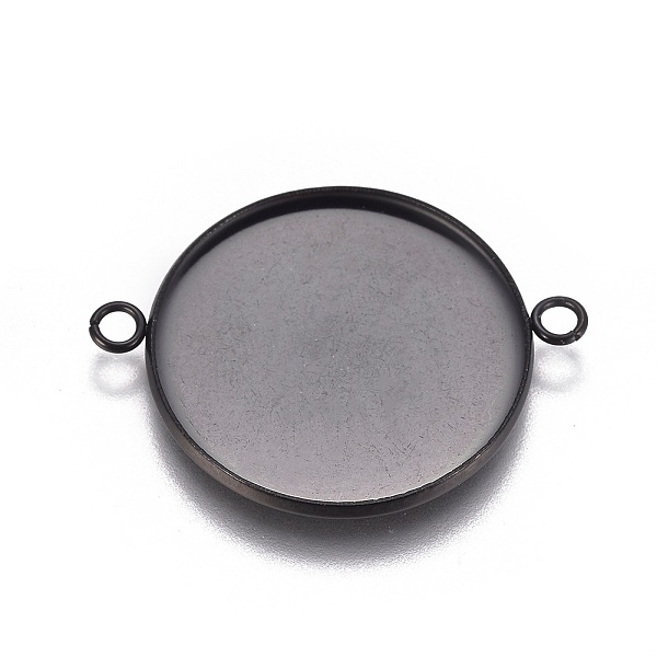PandaHall 304 Stainless Steel Cabochon Connector Settings, Plain Edge Bezel Cups, Flat Round, Electrophoresis Black, Tray: 25mm, 34x26.8x2mm...
PandaHall 304 Stainless Steel Cabochon Connector Settings, Plain Edge Bezel Cups, Flat Round, Electrophoresis Black, Tray: 25mm, 34x26.8x2mm...