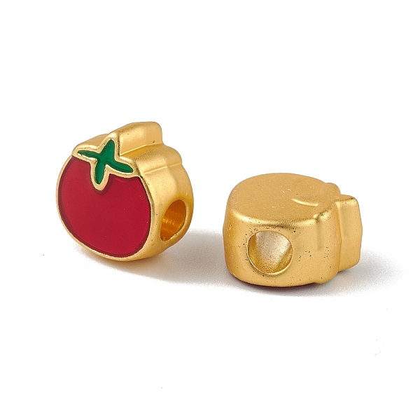 PandaHall Alloy Enamel Beads, Tomato, Golden, FireBrick, 12x11x7mm, Hole: 3.5mm Alloy+Enamel Vegetables Red
PandaHall Alloy Enamel Beads, Tomato, Golden, FireBrick, 12x11x7mm, Hole: 3.5mm Alloy+Enamel Vegetables Red