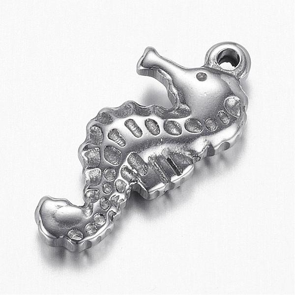 PandaHall 304 Stainless Steel Pendants, Sea Horse, Stainless Steel Color, 20x9.5x3.5mm, Hole: 1mm 304 Stainless Steel Sea Horse
PandaHall 304 Stainless Steel Pendants, Sea Horse, Stainless Steel Color, 20x9.5x3.5mm, Hole: 1mm 304 Stainless Steel Sea Horse