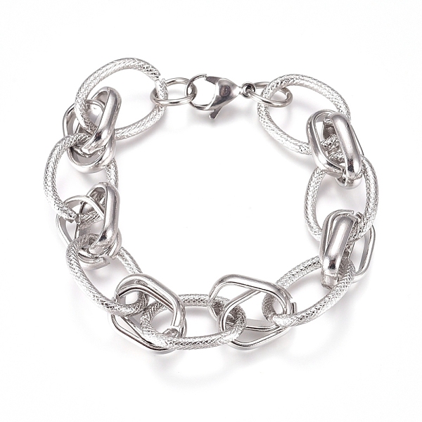 PandaHall 304 Stainless Steel Chain Bracelets, with Lobster Claw Clasps, Stainless Steel Color, 8-1/4 inch(21cm) 304 Stainless Steel
PandaHall 304 Stainless Steel Chain Bracelets, with Lobster Claw Clasps, Stainless Steel Color, 8-1/4 inch(21cm) 304 Stainless Steel