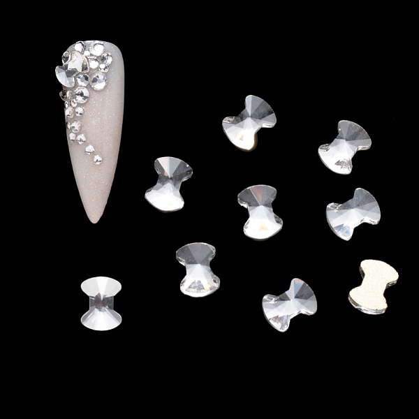 PandaHall Flat Back Glass Rhinestone Cabochons, Nail Art Decoration Accessories, Faceted, Bowknot, Crystal, 6x4.5x2mm, 20pcs/bag Glass..., Clear
PandaHall Flat Back Glass Rhinestone Cabochons, Nail Art Decoration Accessories, Faceted, Bowknot, Crystal, 6x4.5x2mm, 20pcs/bag Glass..., Clear