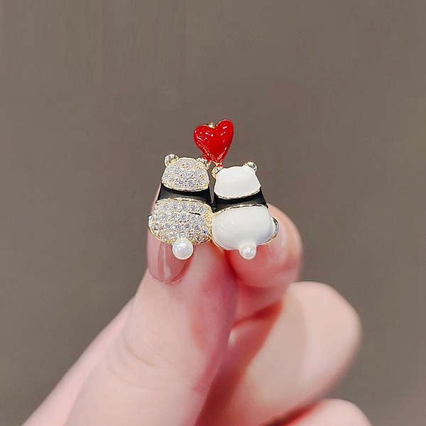 PandaHall Enamel Pins, Alloy Rhinestone Brooches, Light Gold, Panda, 19x19mm Alloy+Rhinestone Panda
PandaHall Enamel Pins, Alloy Rhinestone Brooches, Light Gold, Panda, 19x19mm Alloy+Rhinestone Panda