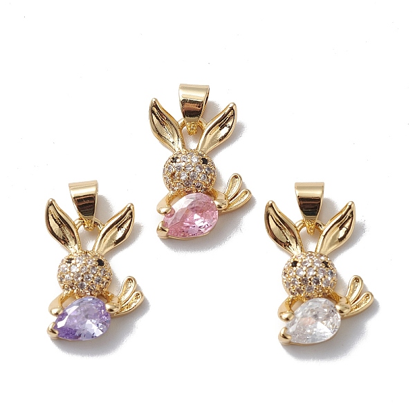 PandaHall Rack Plating Brass Cubic Zirconia Charms, Long-Lasting Plated, Cadmium Free & Lead Free, Real 18K Gold Plated, Rabbit with Carrot..., Multicolor
PandaHall Rack Plating Brass Cubic Zirconia Charms, Long-Lasting Plated, Cadmium Free & Lead Free, Real 18K Gold Plated, Rabbit with Carrot..., Multicolor