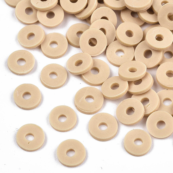 PandaHall Handmade Polymer Clay Beads, for DIY Jewelry Crafts Supplies, Disc/Flat Round, Heishi Beads, Wheat, 4x1mm, Hole: 1mm, about..., Orange
PandaHall Handmade Polymer Clay Beads, for DIY Jewelry Crafts Supplies, Disc/Flat Round, Heishi Beads, Wheat, 4x1mm, Hole: 1mm, about..., Orange