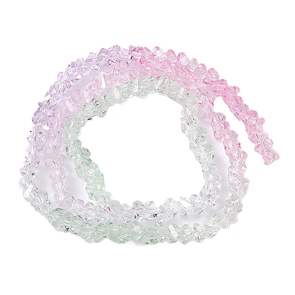 PandaHall Transparent Baking Paint Glass Bead Strands, Segmented Multi-color Beads, Triangle, Orchid, 4.5x4x3.5mm, Hole: 1mm, about..., Purple
PandaHall Transparent Baking Paint Glass Bead Strands, Segmented Multi-color Beads, Triangle, Orchid, 4.5x4x3.5mm, Hole: 1mm, about..., Purple
