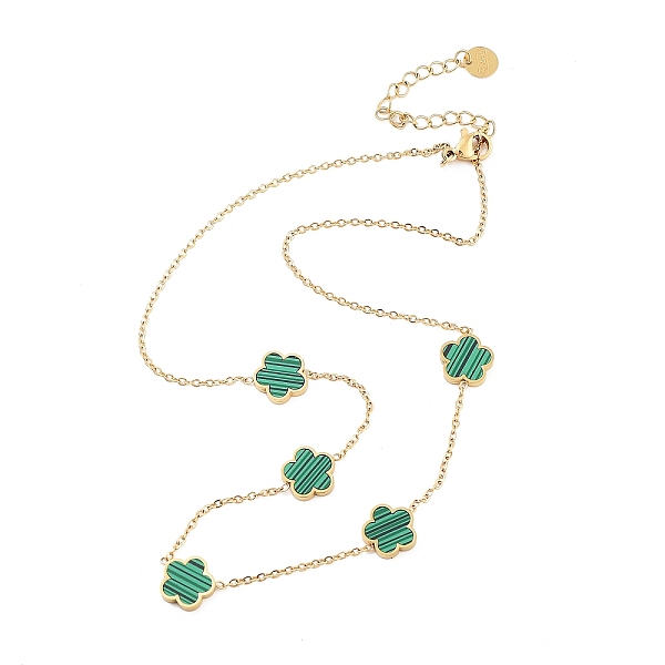PandaHall Golden 304 Stainless Steel Necklace, Resin Flower Necklaces, Green, 15.67~15.87 inch(39.8~40.3cm) 304 Stainless Steel Flower Green
PandaHall Golden 304 Stainless Steel Necklace, Resin Flower Necklaces, Green, 15.67~15.87 inch(39.8~40.3cm) 304 Stainless Steel Flower Green