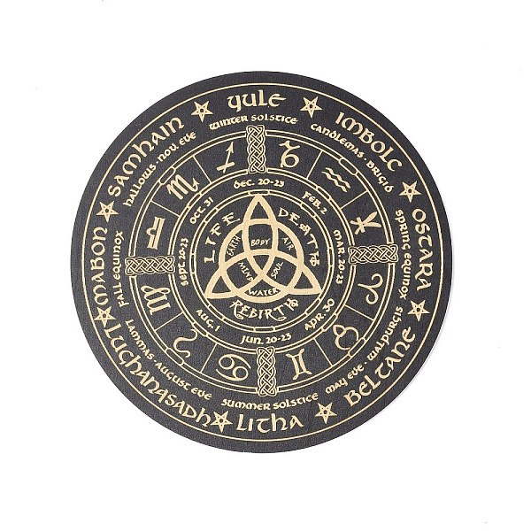 PandaHall Wooden Carved Cup Mats, Heat Resistant Pot Mats, Tarot Theme Pendulum Board, for Home Kitchen, Flat Round, Constellation Pattern..., Black
PandaHall Wooden Carved Cup Mats, Heat Resistant Pot Mats, Tarot Theme Pendulum Board, for Home Kitchen, Flat Round, Constellation Pattern..., Black