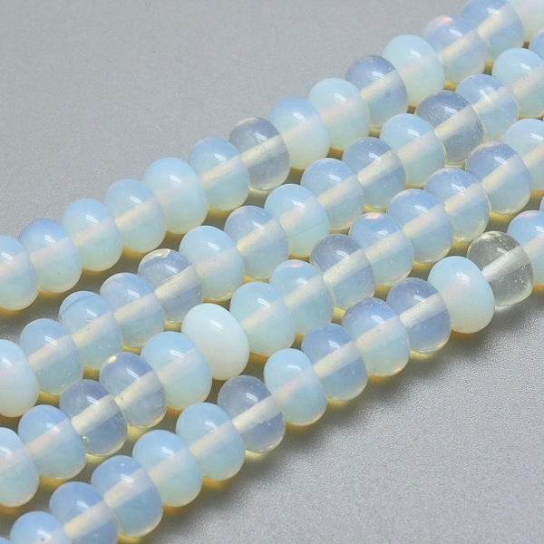 PandaHall Opalite Beads Strands, Rondelle, 8x4~5mm, Hole: 1mm, about 80pcs/strand, 14.5~15 inch Opalite Rondelle
PandaHall Opalite Beads Strands, Rondelle, 8x4~5mm, Hole: 1mm, about 80pcs/strand, 14.5~15 inch Opalite Rondelle