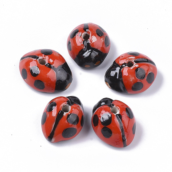 PandaHall Handmade Porcelain Beads, Famille Rose Style, Ladybug, Red, 9~11x17~19x13~15mm, Hole: 2~2.5mm Porcelain Insects Red
PandaHall Handmade Porcelain Beads, Famille Rose Style, Ladybug, Red, 9~11x17~19x13~15mm, Hole: 2~2.5mm Porcelain Insects Red