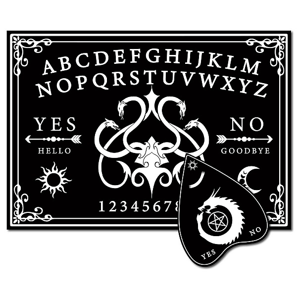 PandaHall Pendulum Dowsing Divination Board Set, Wooden Spirit Board Black Talking Board Game for Spirit Hunt Birthday Party Supplies with...
PandaHall Pendulum Dowsing Divination Board Set, Wooden Spirit Board Black Talking Board Game for Spirit Hunt Birthday Party Supplies with...