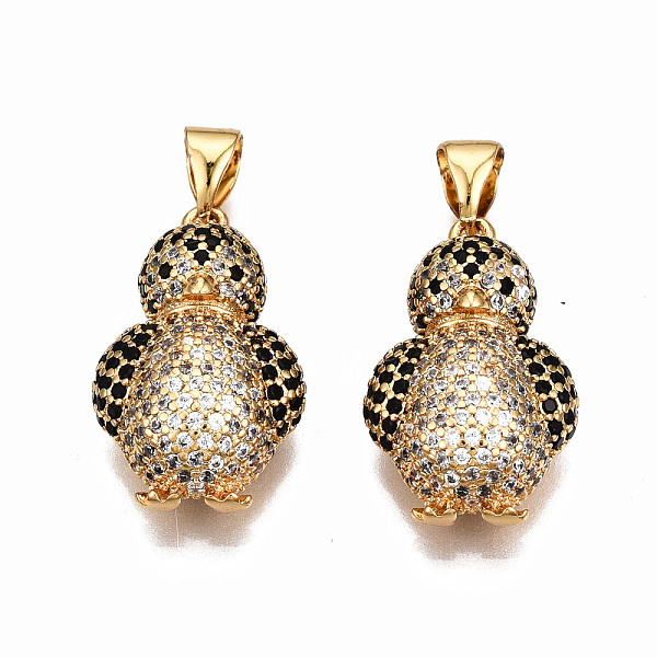 PandaHall Brass Micro Pave Cubic Zirconia Pendants, Nickel Free, Real 16K Gold Plated, Penguin, Clear, 20x12.5x7mm, Hole: 3x5mm Brass+Cubic...
PandaHall Brass Micro Pave Cubic Zirconia Pendants, Nickel Free, Real 16K Gold Plated, Penguin, Clear, 20x12.5x7mm, Hole: 3x5mm Brass+Cubic...