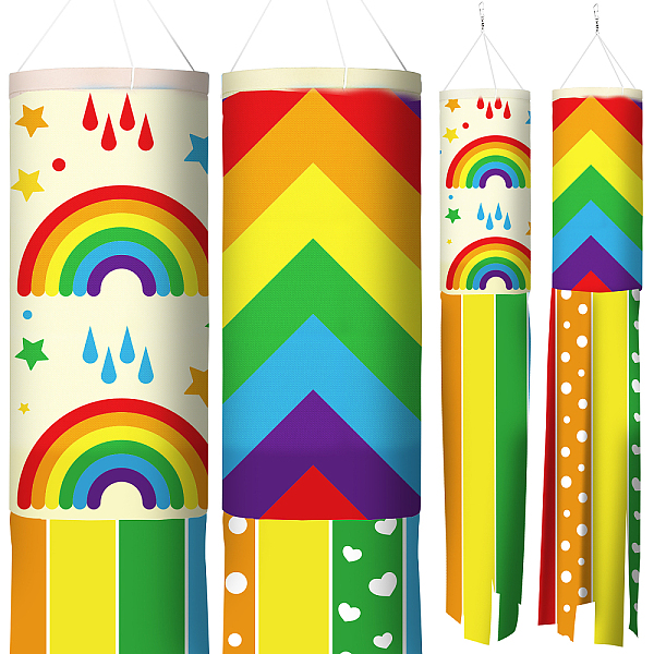 PandaHall Polyester Windsock Streamer Flag, with Alloy Clasps, Home Outdoors Hanging Decoration, Rainbow Pattern, 1000mm Polyester
PandaHall Polyester Windsock Streamer Flag, with Alloy Clasps, Home Outdoors Hanging Decoration, Rainbow Pattern, 1000mm Polyester