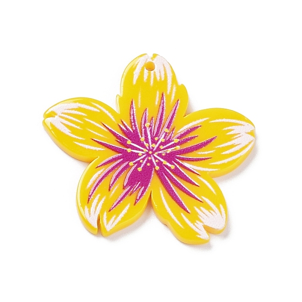 PandaHall Printed Opaque Acrylic Pendants, Flower, Yellow, 35x37x2.5mm, Hole: 1.6mm Acrylic Flower Yellow
PandaHall Printed Opaque Acrylic Pendants, Flower, Yellow, 35x37x2.5mm, Hole: 1.6mm Acrylic Flower Yellow