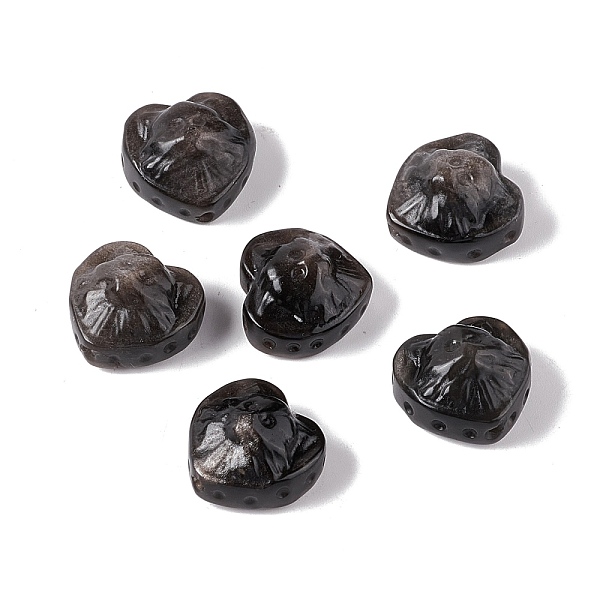 PandaHall Natural Silver Obsidian Beads, Heart, 17~17.5x17.5x10.5mm, Hole: 1.5mm Obsidian Heart
PandaHall Natural Silver Obsidian Beads, Heart, 17~17.5x17.5x10.5mm, Hole: 1.5mm Obsidian Heart