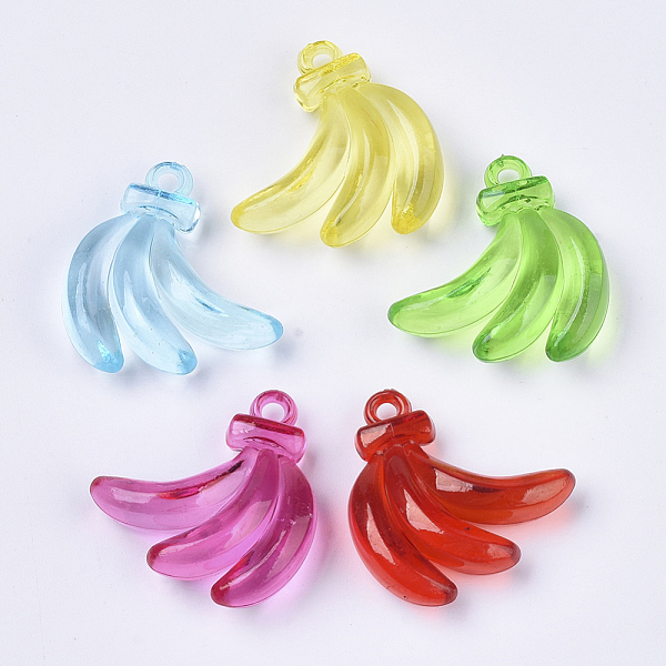 PandaHall Transparent Acrylic Pendants, Dyed, Banana, Mixed Color, 28.5x28x9mm, Hole: 3mm, about 190pcs/500g Acrylic Fruit Multicolor
PandaHall Transparent Acrylic Pendants, Dyed, Banana, Mixed Color, 28.5x28x9mm, Hole: 3mm, about 190pcs/500g Acrylic Fruit Multicolor