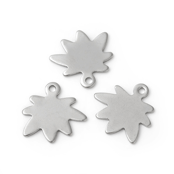 PandaHall 201 Stainless Steel Charms, Maple Leaf, Stainless Steel Color, 13~14x14x0.5~0.7mm, Hole: 1.4~1.6mm 201 Stainless Steel Leaf
PandaHall 201 Stainless Steel Charms, Maple Leaf, Stainless Steel Color, 13~14x14x0.5~0.7mm, Hole: 1.4~1.6mm 201 Stainless Steel Leaf