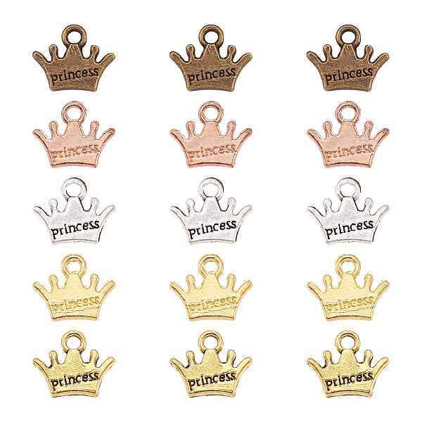 PandaHall Cheriswelry 20Pcs 5 Colors Zinc Alloy Charms, Cadmium Free & Lead Free, Crown with Word Princess, Mixed Color, 10.5x13x1.8mm, Hole...
PandaHall Cheriswelry 20Pcs 5 Colors Zinc Alloy Charms, Cadmium Free & Lead Free, Crown with Word Princess, Mixed Color, 10.5x13x1.8mm, Hole...
