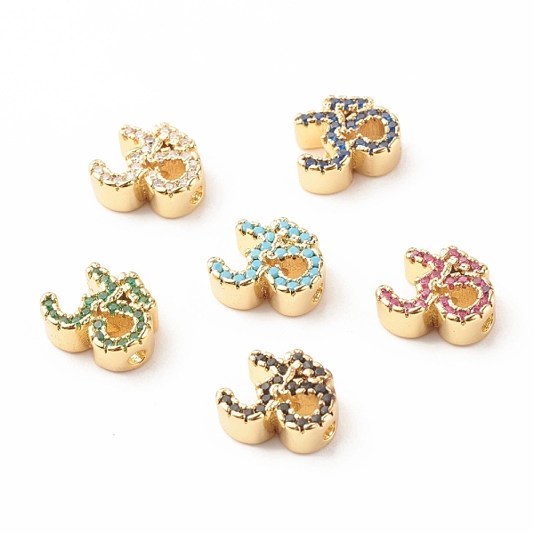 PandaHall Rack Plating Brass Cubic Zirconia Beads, Cadmium Free & Lead Free, Real 18K Gold Plated, Ohm/Yoga Symbol, Mixed Color, 11x10x4mm..., Multicolor
PandaHall Rack Plating Brass Cubic Zirconia Beads, Cadmium Free & Lead Free, Real 18K Gold Plated, Ohm/Yoga Symbol, Mixed Color, 11x10x4mm..., Multicolor