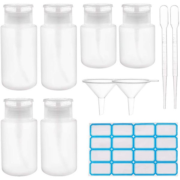 PandaHall DIY Empty Plastic Press Pump Bottle Sets, with Waterproof Sticker Labels, Plastic Funnel Hopper & Dropper, White...
PandaHall DIY Empty Plastic Press Pump Bottle Sets, with Waterproof Sticker Labels, Plastic Funnel Hopper & Dropper, White...