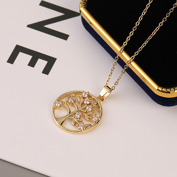 PandaHall Colorful Tree of Life Necklace with Cubic Zirconia and Palm Cutout Pendant Brass
PandaHall Colorful Tree of Life Necklace with Cubic Zirconia and Palm Cutout Pendant Brass