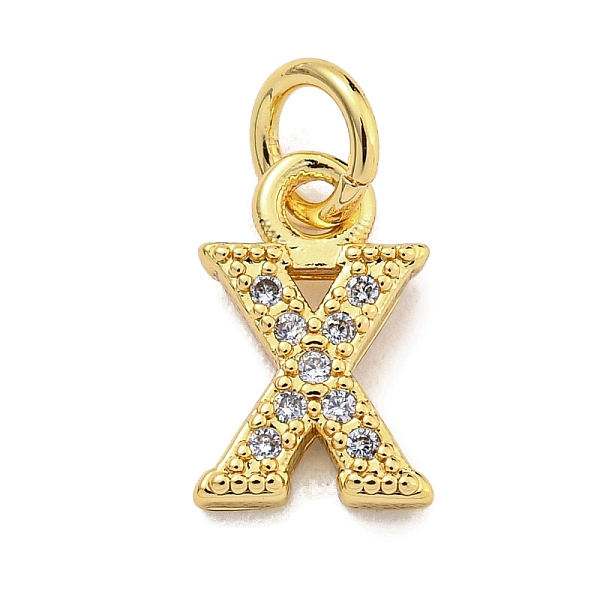 PandaHall Initial Letter Brass with Cubic Zirconia Charms, Real 18K Gold Plated, Long-Lasting Plated, Lead Free & Cadmium Free, Letter X..., Clear
PandaHall Initial Letter Brass with Cubic Zirconia Charms, Real 18K Gold Plated, Long-Lasting Plated, Lead Free & Cadmium Free, Letter X..., Clear