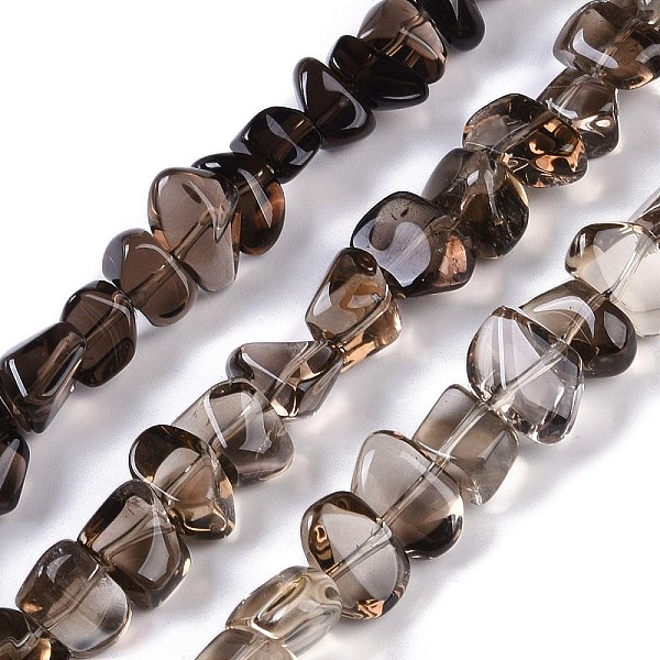 PandaHall Natural Smoky Quartz Beads Strands, Nuggets, Grade A, 7~8x9~13x7~9mm, Hole: 1.2mm, 15.75~16.14''(40~41cm) Smoky Quartz Nuggets
PandaHall Natural Smoky Quartz Beads Strands, Nuggets, Grade A, 7~8x9~13x7~9mm, Hole: 1.2mm, 15.75~16.14''(40~41cm) Smoky Quartz Nuggets