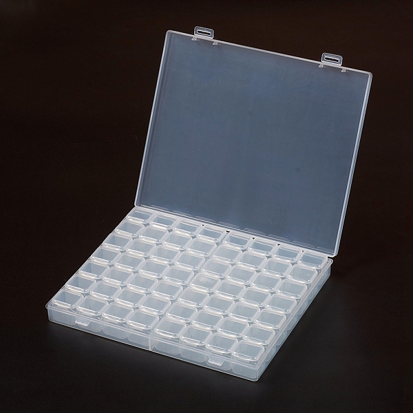 PandaHall Plastic Bead Containers, Flip Top Bead Storage, Removable, 56 Compartments, Rectangle, Clear, 21.2x18x2.7cm, Compartments: about...
PandaHall Plastic Bead Containers, Flip Top Bead Storage, Removable, 56 Compartments, Rectangle, Clear, 21.2x18x2.7cm, Compartments: about...