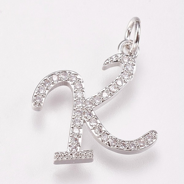PandaHall Brass Micro Pave Cubic Zirconia Letter Pendants, Letter.K, 15x17x2mm, Hole: 3mm Brass+Cubic Zirconia Letter K Clear
PandaHall Brass Micro Pave Cubic Zirconia Letter Pendants, Letter.K, 15x17x2mm, Hole: 3mm Brass+Cubic Zirconia Letter K Clear
