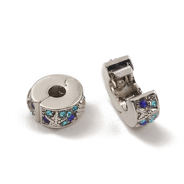 PandaHall Alloy European Clasps, with Colorful Rhinestone, Flat Round, Platinum, 11x5.5mm, Hole: 3.2mm Alloy+Rhinestone Flat Round..., Multicolor
PandaHall Alloy European Clasps, with Colorful Rhinestone, Flat Round, Platinum, 11x5.5mm, Hole: 3.2mm Alloy+Rhinestone Flat Round..., Multicolor