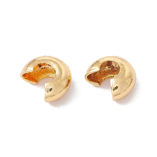 PandaHall Brass Crimp Beads Covers, Cadmium Free & Lead Free, Real 18K Gold Plated, 4x3.5x2mm, Hole: 2mm Brass
PandaHall Brass Crimp Beads Covers, Cadmium Free & Lead Free, Real 18K Gold Plated, 4x3.5x2mm, Hole: 2mm Brass
