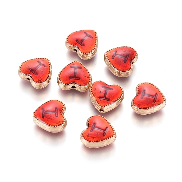 PandaHall Golden Plated Alloy Beads, with Enamel, Heart with Letter I, Red, 12x13x5.5mm, Hole: 1mm Alloy+Enamel Heart Red
PandaHall Golden Plated Alloy Beads, with Enamel, Heart with Letter I, Red, 12x13x5.5mm, Hole: 1mm Alloy+Enamel Heart Red