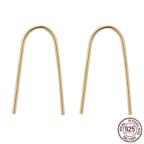 PandaHall 925 Sterling Silver Earring Hooks, Golden, 20x13.5mm, Pin:1mm Sterling Silver
PandaHall 925 Sterling Silver Earring Hooks, Golden, 20x13.5mm, Pin:1mm Sterling Silver