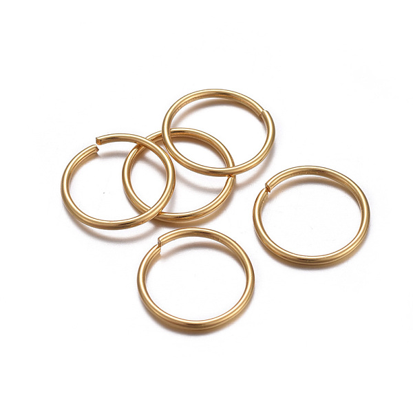 PandaHall 304 Stainless Steel Open Jump Rings, Real 24K Gold Plated, 18 Gauge, 12x1mm, Inner Diameter: 10mm 304 Stainless Steel
PandaHall 304 Stainless Steel Open Jump Rings, Real 24K Gold Plated, 18 Gauge, 12x1mm, Inner Diameter: 10mm 304 Stainless Steel