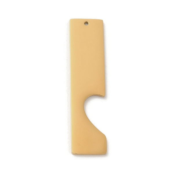 PandaHall Ion Plating(IP) 304 Stainless Steel Big Pendants, Laser Cut, Rectangle Charm, Real 18K Gold Plated, 50x12x1.5mm, Hole: 1.4mm 304...
PandaHall Ion Plating(IP) 304 Stainless Steel Big Pendants, Laser Cut, Rectangle Charm, Real 18K Gold Plated, 50x12x1.5mm, Hole: 1.4mm 304...