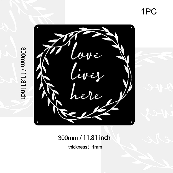 PandaHall Iron Wall Art Decorations, Love Sign, for Front Porch, Living Room, Kitchen, Matte Style, Square, Olive Branch Pattern...
PandaHall Iron Wall Art Decorations, Love Sign, for Front Porch, Living Room, Kitchen, Matte Style, Square, Olive Branch Pattern...