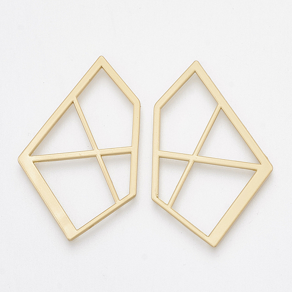 PandaHall Smooth Surface Alloy Filigree Joiners Links, Matte Gold Color, 36x22.5x1.5mm Alloy Others
PandaHall Smooth Surface Alloy Filigree Joiners Links, Matte Gold Color, 36x22.5x1.5mm Alloy Others