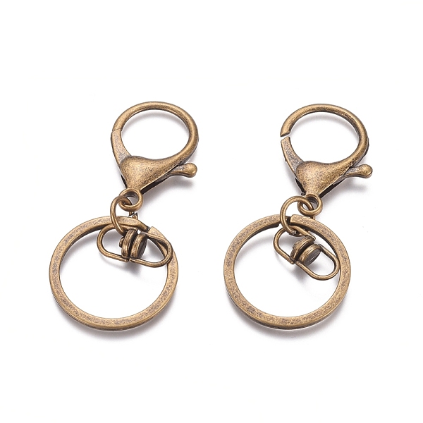 PandaHall Iron Alloy Lobster Claw Clasp Keychain, Antique Bronze, 68x30mm Iron Others
PandaHall Iron Alloy Lobster Claw Clasp Keychain, Antique Bronze, 68x30mm Iron Others