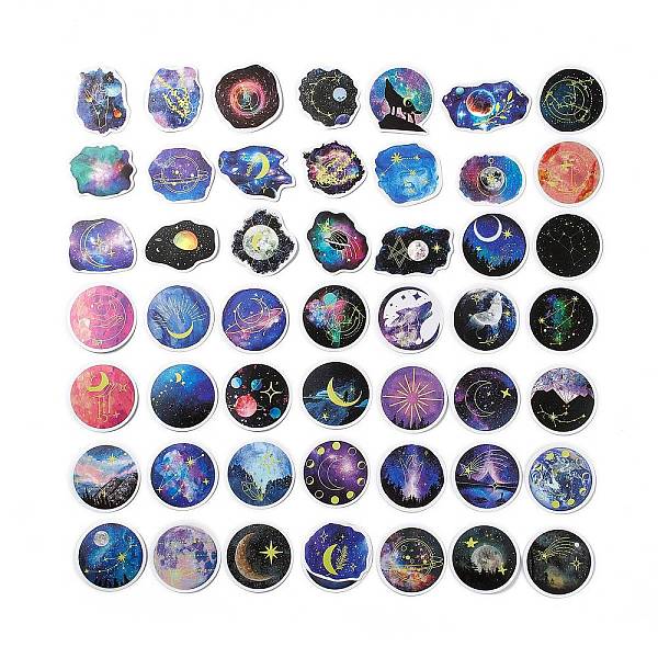 PandaHall 50Pcs 50 Styles Space Theme Paper Stickers Sets, Adhesive Decals for DIY Scrapbooking, Photo Album Decoration, Moon Pattern...
PandaHall 50Pcs 50 Styles Space Theme Paper Stickers Sets, Adhesive Decals for DIY Scrapbooking, Photo Album Decoration, Moon Pattern...