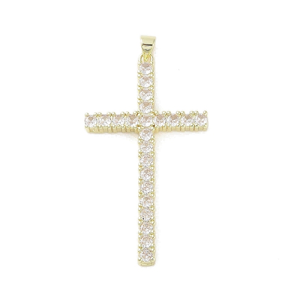 PandaHall Real 18K Gold Plated Brass with Glass Pendants, Cross, Clear, 51x28x4mm, Hole: 3.1x2.8mm Brass+Glass Cross Clear
PandaHall Real 18K Gold Plated Brass with Glass Pendants, Cross, Clear, 51x28x4mm, Hole: 3.1x2.8mm Brass+Glass Cross Clear